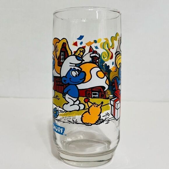 Vintage 1983 The Smurfs-Smurfette Glass - Picture 4 of 4